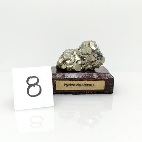 Pyrite du Pérou sur support - Minéraux bruts