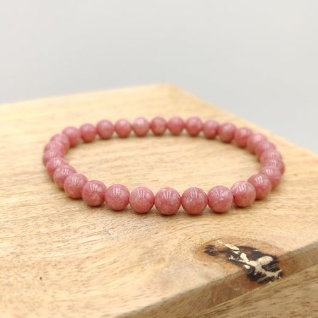 Thulite - Bracelet de perles rondes