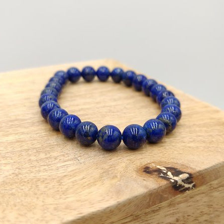 Lapis lazuli - Bracelet de perles rondes