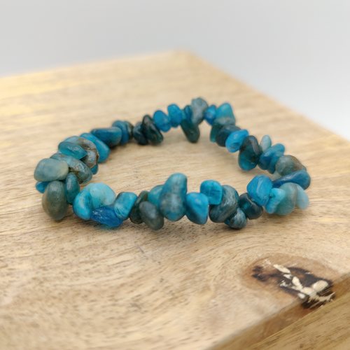 Apatite bleue - Bracelet de minipierres