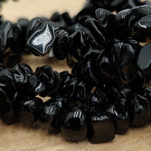 Obsidienne noire - Bracelet de minipierres