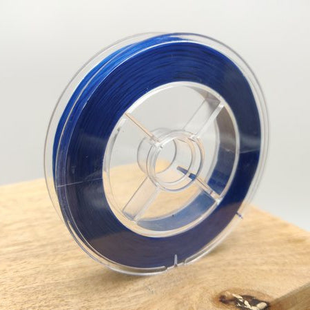 1 bobine 6m fil élastique bleu foncé diamètre 0,8mm pour bracelet