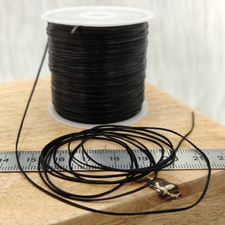 Elastique pour bracelets - Ø 0.45 mm x 40 ml en noir et blanc