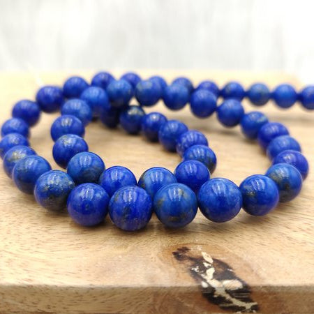 Lapis lazuli - Fil de perles rondes