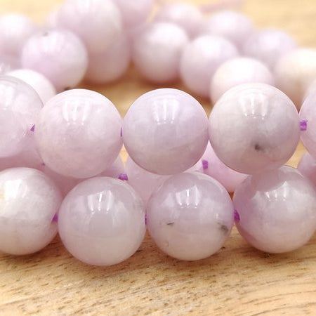 Kunzite rose clair - Fil de perles rondes