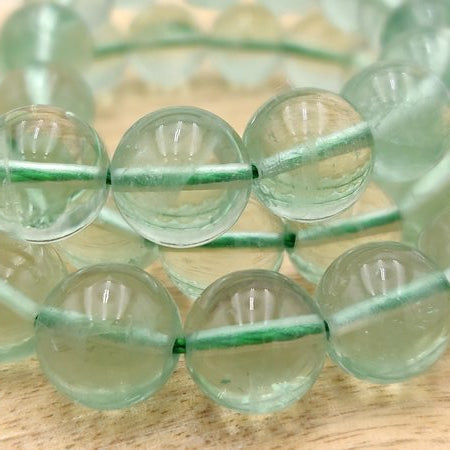 Fluorine verte - Fil de perles rondes